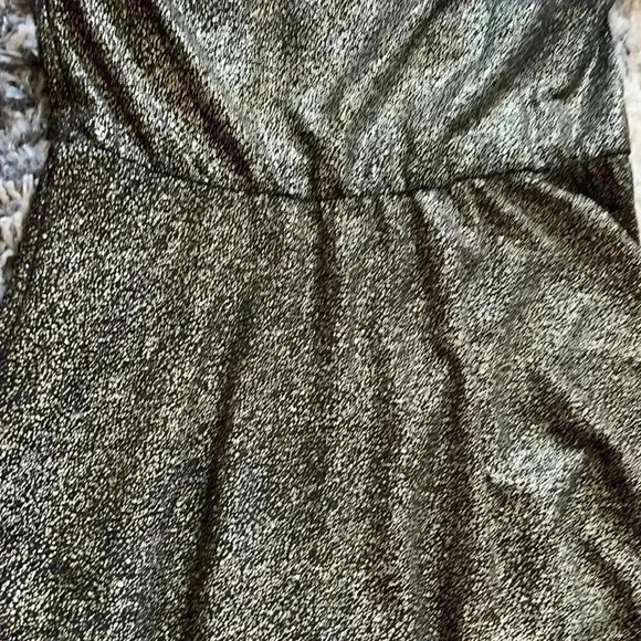 Gianni Bini Gold fleck fit and flair dress medium - Picture 7 of 7